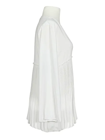 Georgette Bluse Plissee in wei� von Zoe