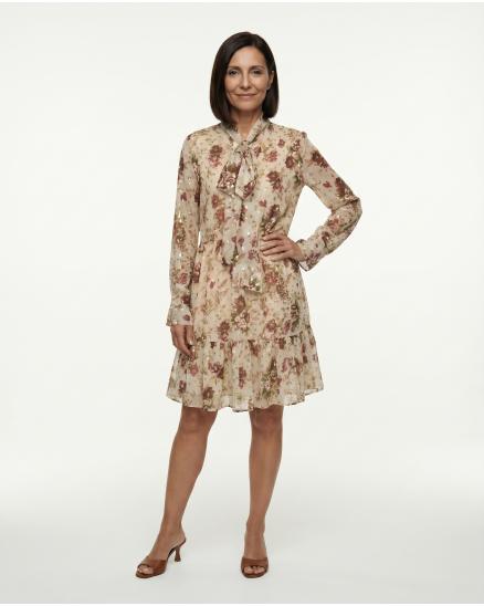 Chiffonkleid Bl�ten in creme von Jus de pom