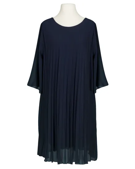 Chiffonkleid Plissee in blau von Made in Italy
