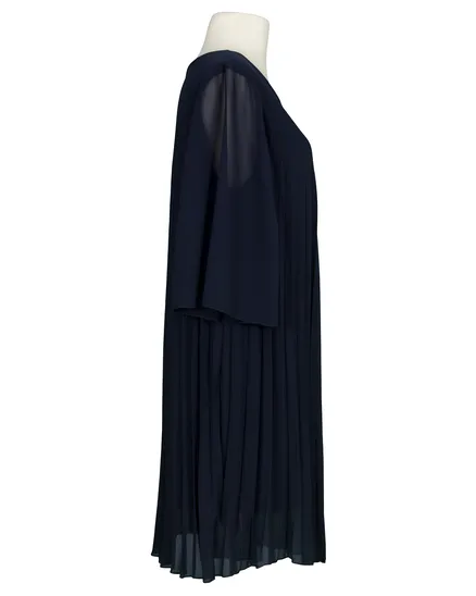 Chiffonkleid Plissee in blau von Made in Italy
