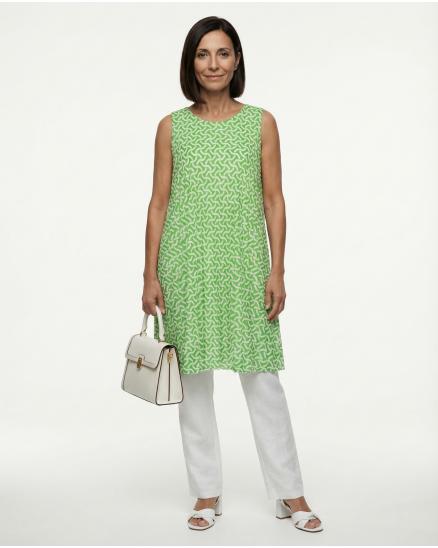 Chiffonkleid Plissee in gr�n von Made in Italy