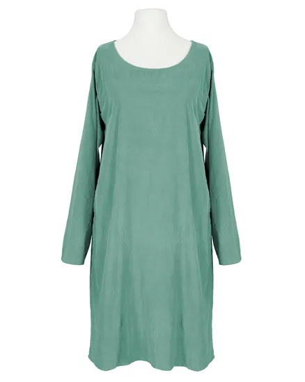 Cordkleid Baumwolle in aqua von Made in Italy