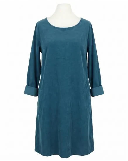 Cordkleid Baumwolle in blaugr�n von Made in Italy