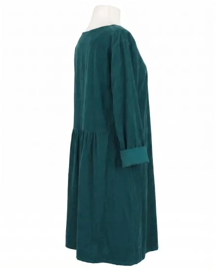 Cordkleid Baumwolle in petrol von Made in Italy