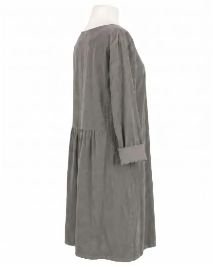 Cordkleid Baumwolle in taupe von Made in Italy