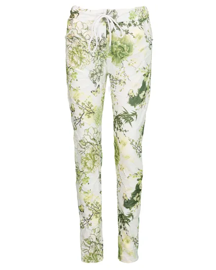 Crash Hose Floral in khaki von Selected Touch