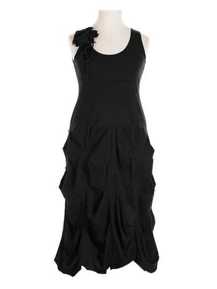Empire Kleid Bl�te in schwarz von FASHION