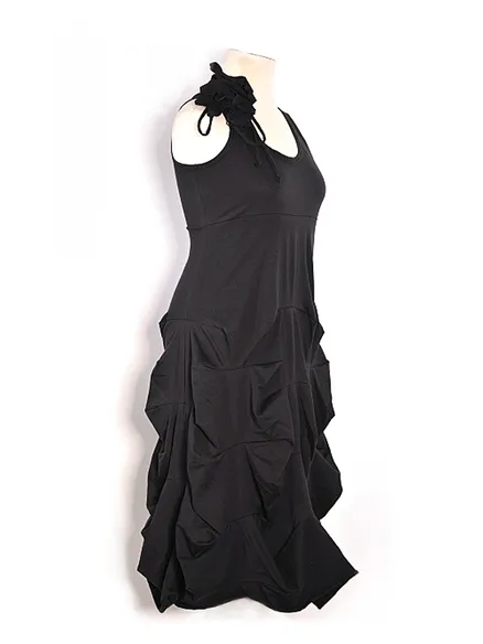 Empire Kleid Bl�te in schwarz von FASHION