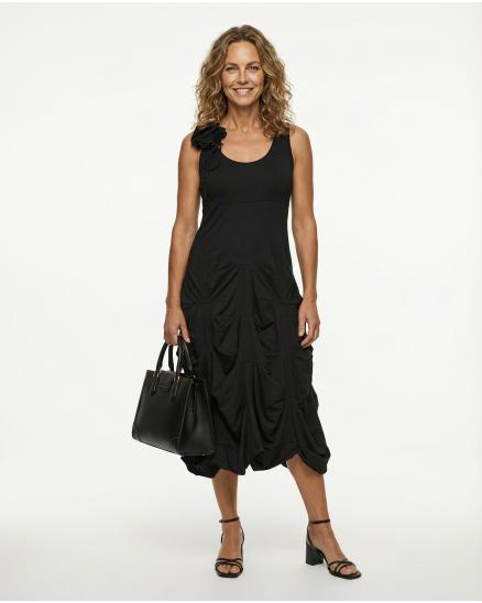 Empire Kleid Bl�te in schwarz von FASHION