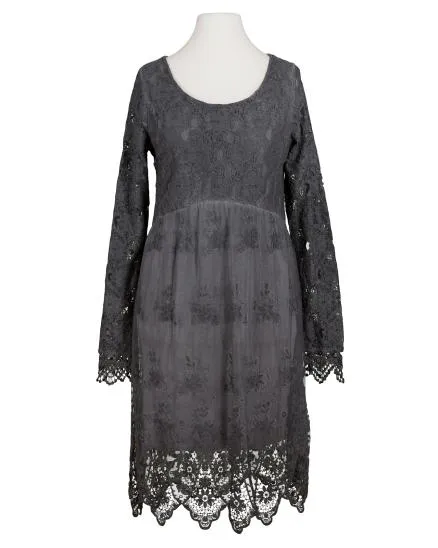 Empire Spitzenkleid in grau von Diana