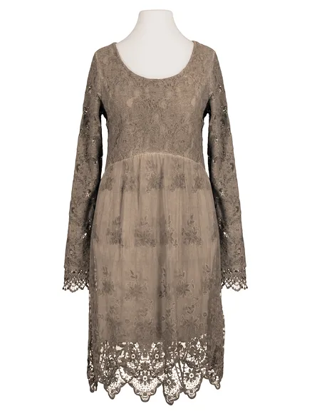 Empire Spitzenkleid in braun von Diana