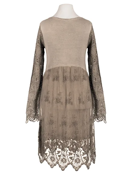 Empire Spitzenkleid in braun von Diana