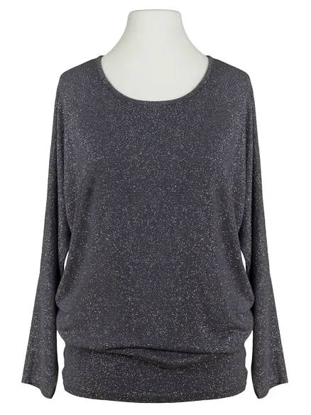 Long Shirt mit Lurex in grau von Diana