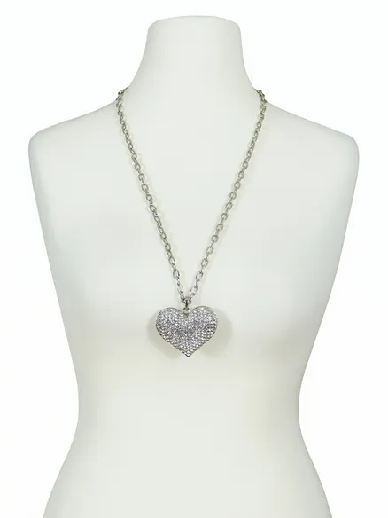 Gliederkette mit Herzanh�nger in Gliederkette mit Herzanh�nger von Fashion Jewelry