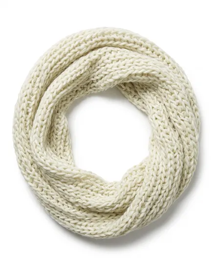 Grobstrick Schlauch Schal in ecru von fashion made in italy