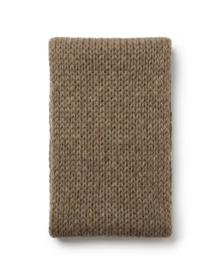 Grobstrick Schlauch Schal in taupe von fashion made in italy