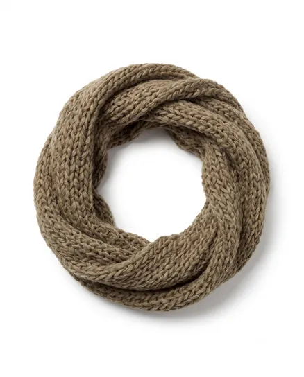 Grobstrick Schlauch Schal in taupe von fashion made in italy