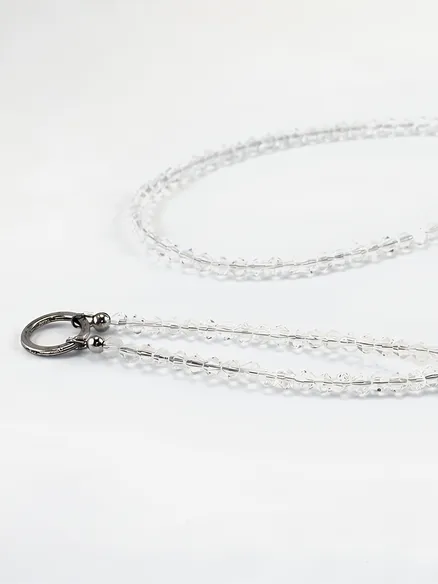 Grundkette Glasperlen f�r Charms in transparent von Fashion Jewelry