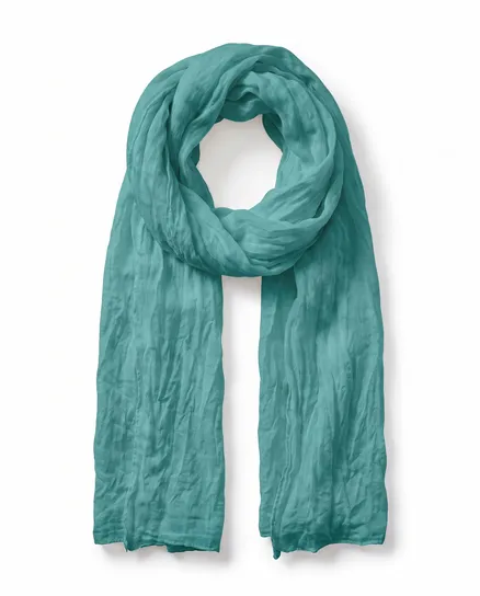 Halstuch in aqua von fashion made in italy