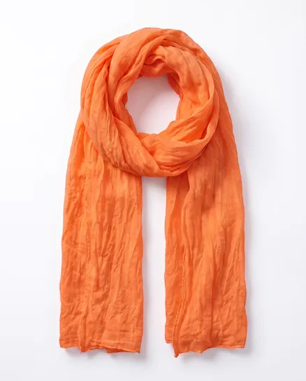 Halstuch in orange von fashion made in italy
