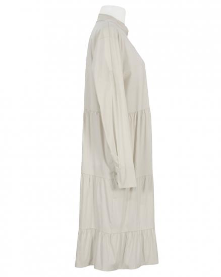 Hemdblusenkleid in beige von New Collection