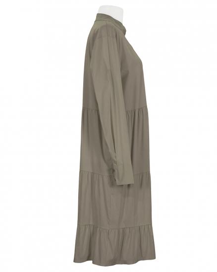 Hemdblusenkleid in braun von New Collection