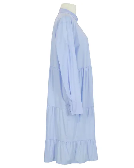 Hemdblusenkleid in hellblau von New Collection