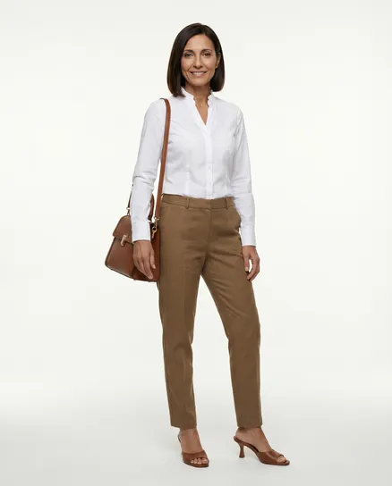 Hose in cognac von Women Fashion