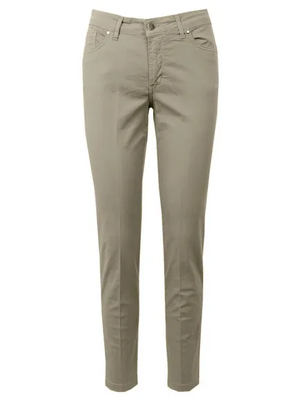 Hose Baumwollstretch in taupe von Esvivid