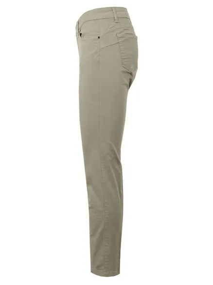 Hose Baumwollstretch in taupe von Esvivid
