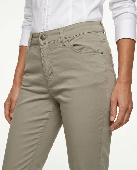 Hose Baumwollstretch in taupe von Esvivid