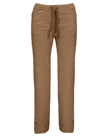 Hose Crash Optik in cognac von Moda Italia