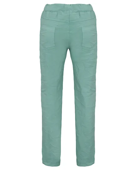 Hose Crash Optik in jade von Moda Italia