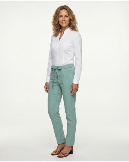 Hose Crash Optik in jade von Moda Italia
