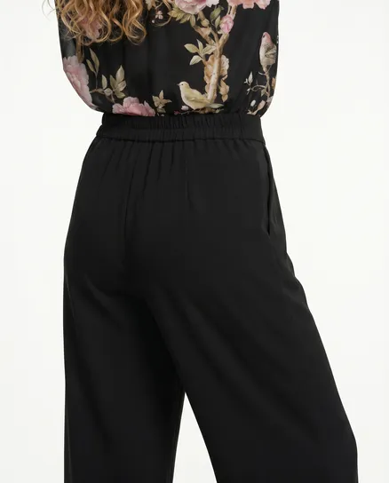 Hose Georgette in schwarz von Moda Italia