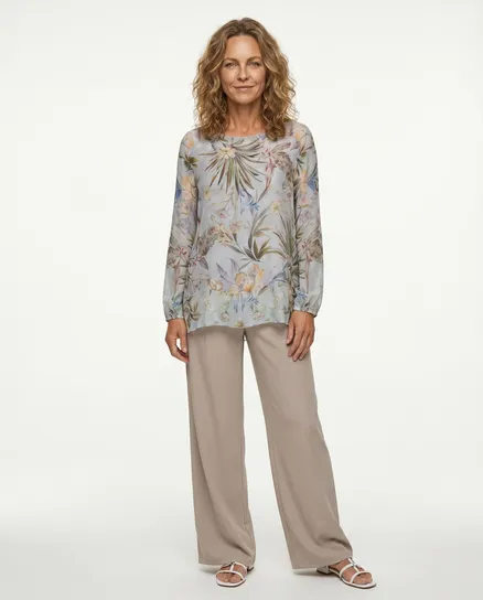 Hose Georgette in taupe von Moda Italia