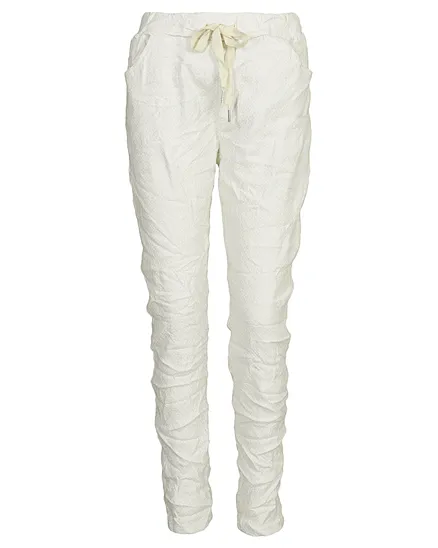 Hose im Jogging-Stil in beige von Made in Italy
