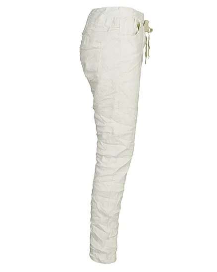 Hose im Jogging-Stil in beige von Made in Italy