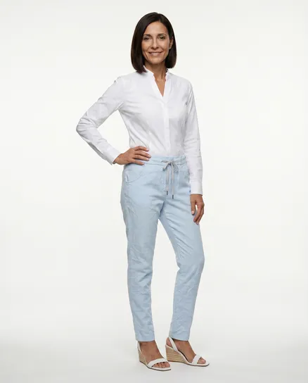 Hose im Jogging-Stil in hellblau von Selected Touch