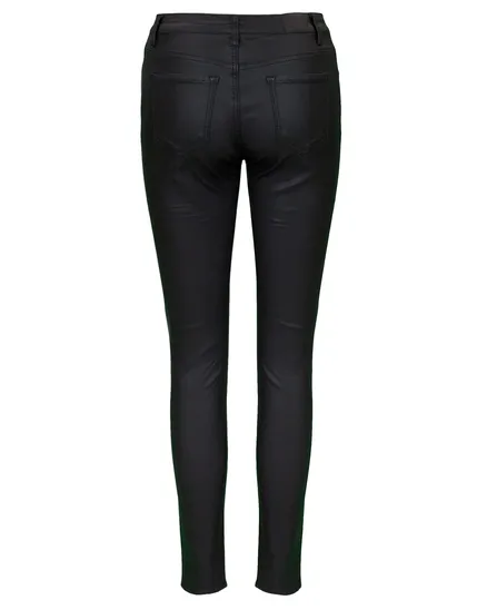 Hose in Lederoptik in schwarz von Moda Italia