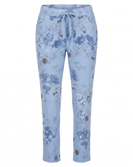 Hose Jogger Stil Floral in blau von Made in Italy