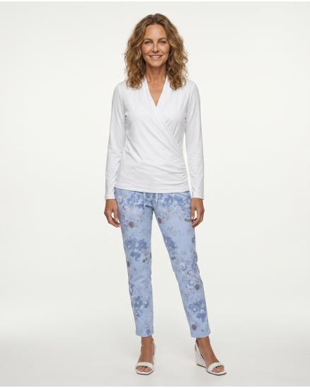 Hose Jogger Stil Floral in blau von Made in Italy