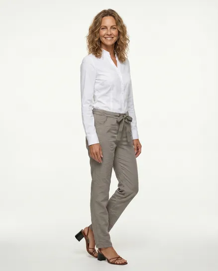 Hose Jogging-Stil in braun von Moda Italia