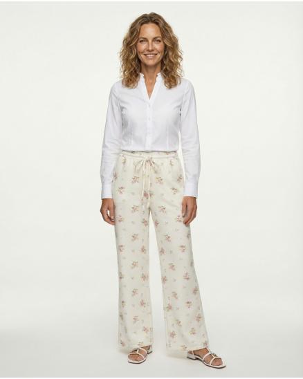 Hose Jogging-Stil in ecru von Made in Italy