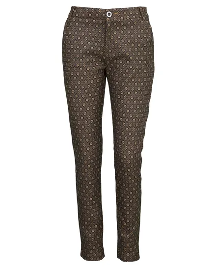 Hose mit Muster in braun von Made in Italy