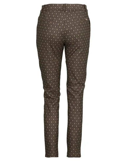 Hose mit Muster in braun von Made in Italy
