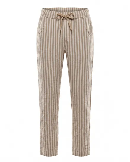 Hose mit Streifen in beige von Secret Femme
