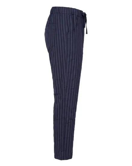 Hose mit Streifen in dunkelblau von Selected Touch