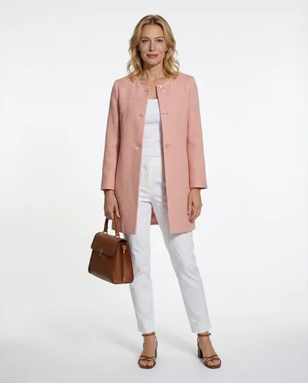 Jacke Baumwolle in rosa von Spaziodonna