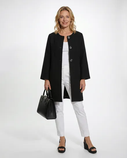 Jacke Baumwolle in schwarz von Spaziodonna